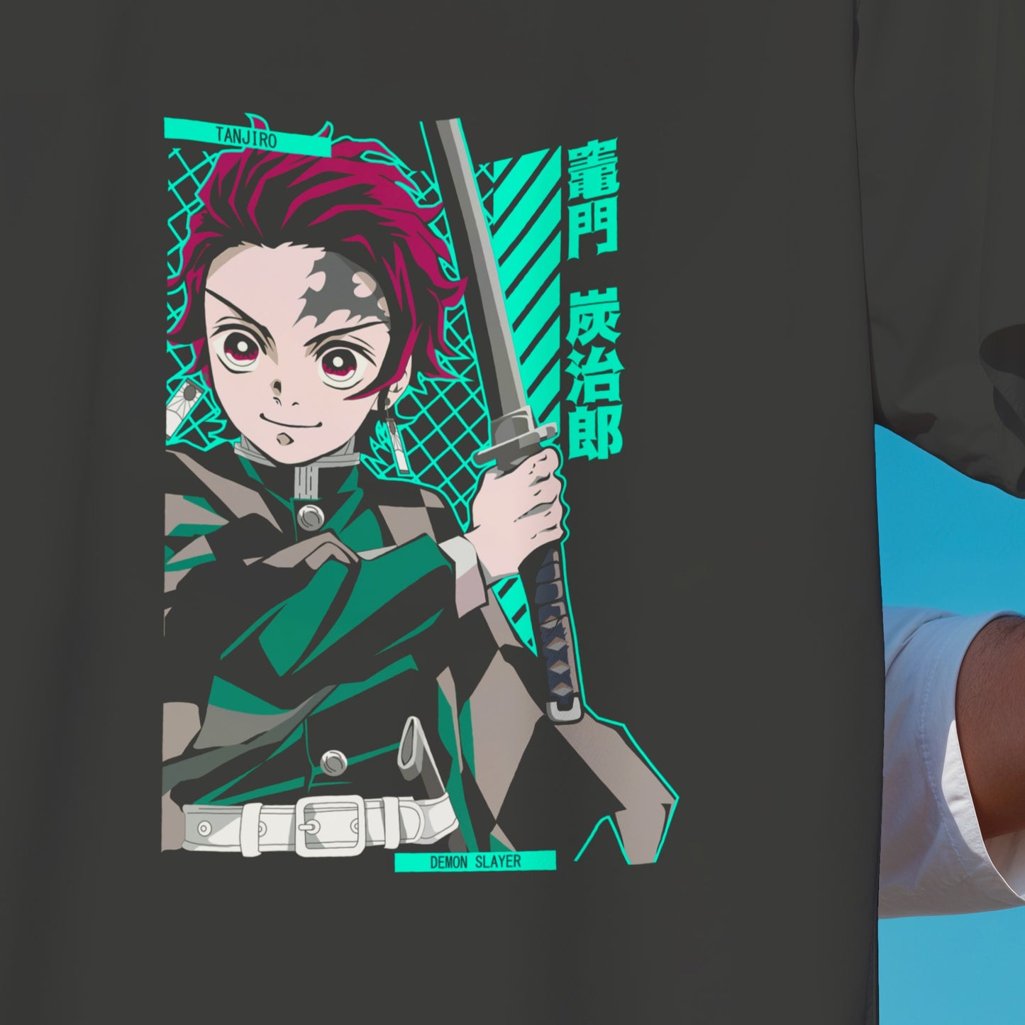 Tanjiro Kamado Modern Graphic T-Shirt