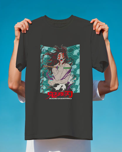 Kokushibo Upper Rank One T-Shirt | Moon Breathing Twelve Kizuki Anime Tee