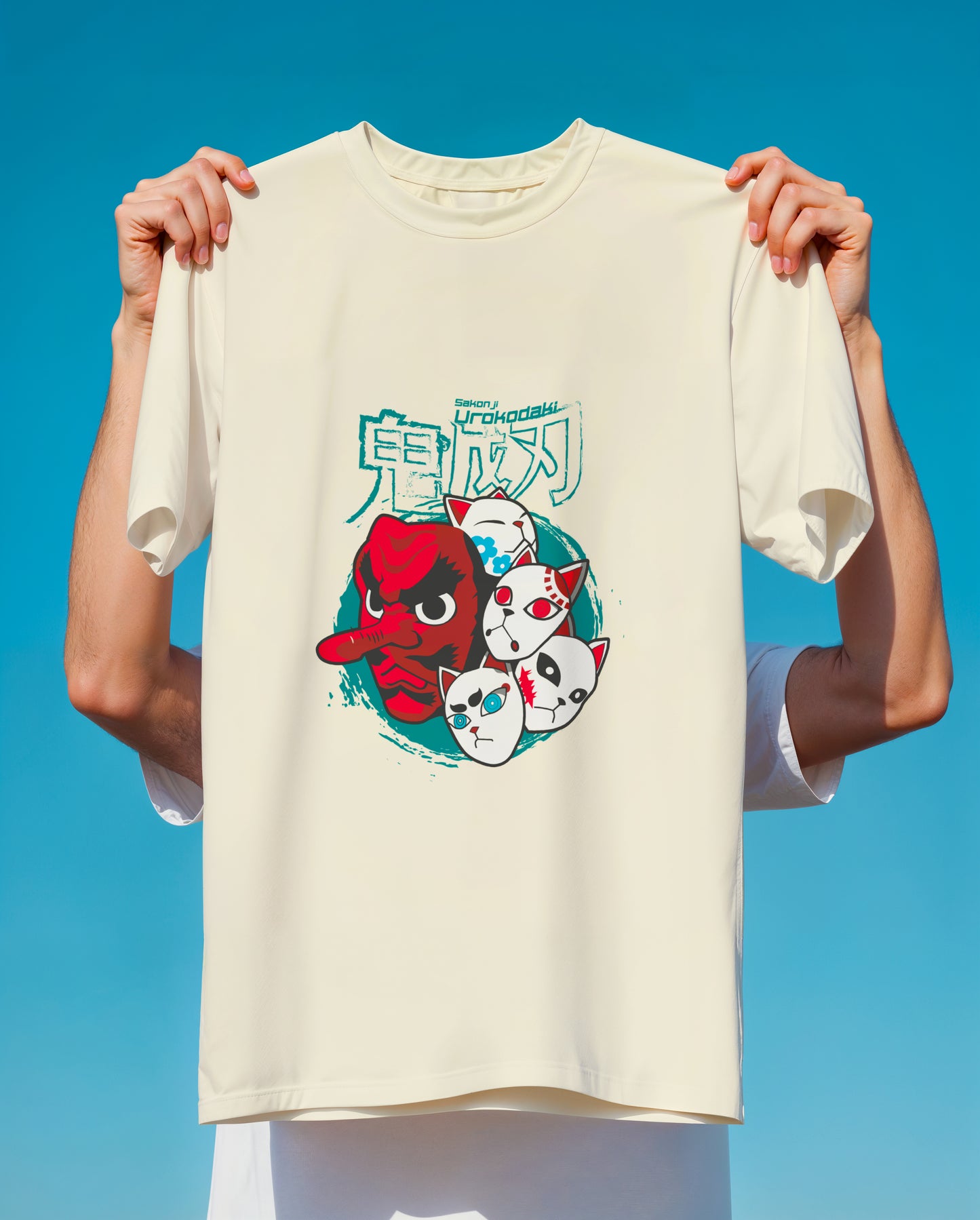 Urokodaki's Masks | Demon Slayer T-Shirt | Tengu & Fox Masks  Tee