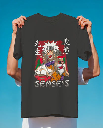 Anime Senseis T-Shirt - Jiraiya Master Roshi Hentai Teacher Graphic Tee