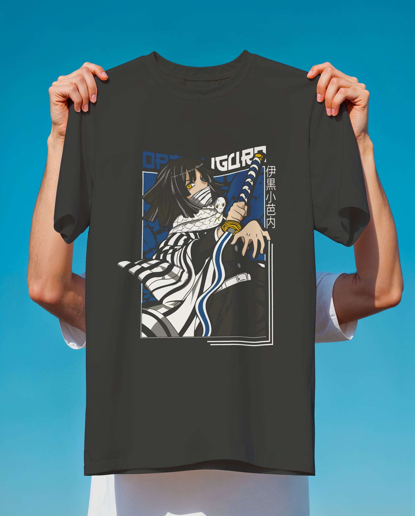 Demon Slayer Obanai Iguro T-Shirt | Serpent Hashira Kaburamaru Anime Tee