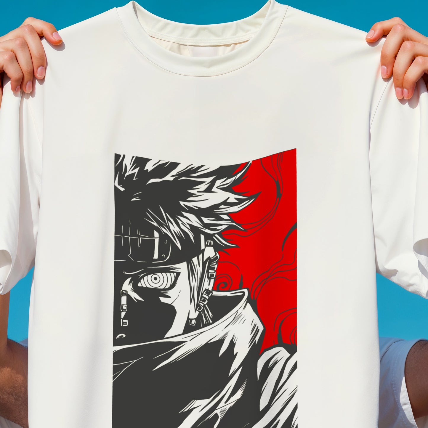 Naruto Shippuden Pain T-Shirt - Akatsuki Rinnegan Anime Manga Graphic Tee