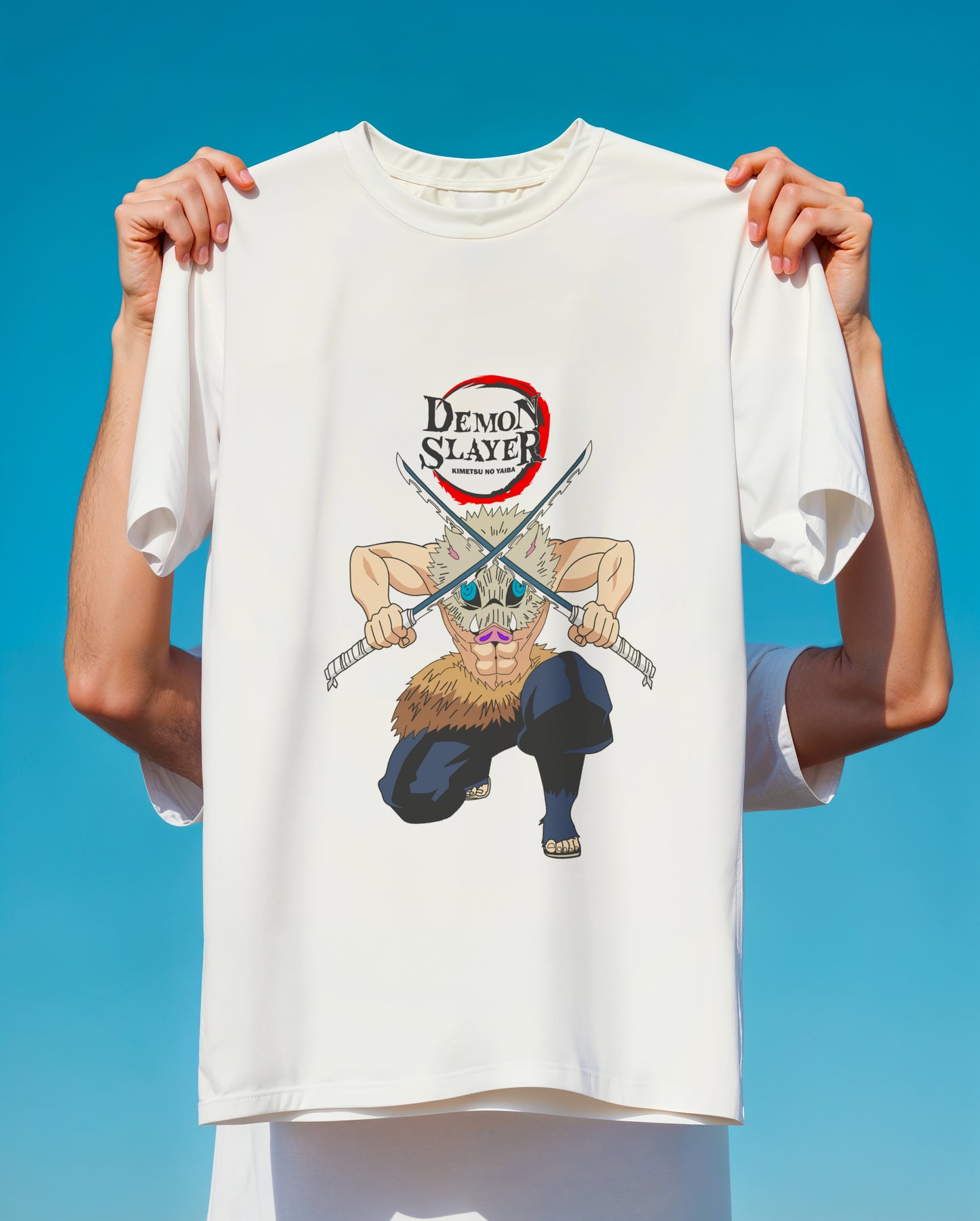 Demon Slayer Inosuke Hashibira Dual Swords T-Shirt