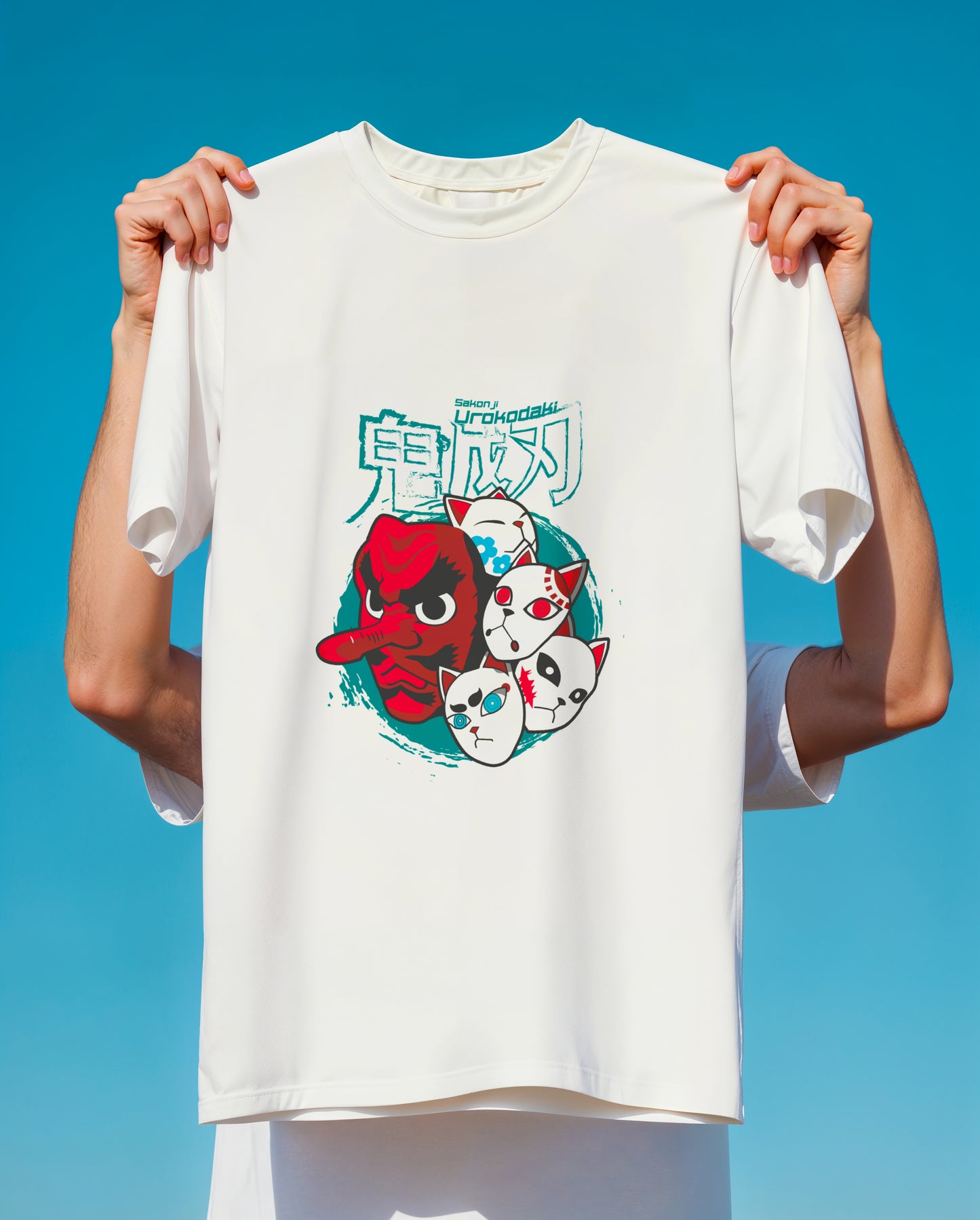 Urokodaki's Masks | Demon Slayer T-Shirt | Tengu & Fox Masks  Tee