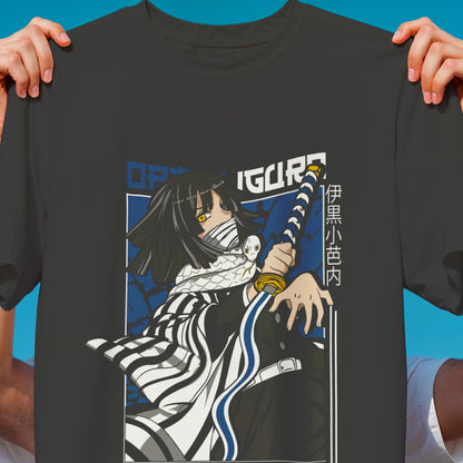 Demon Slayer Obanai Iguro T-Shirt | Serpent Hashira Kaburamaru Anime Tee