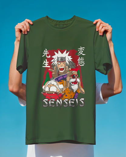 Anime Senseis T-Shirt - Jiraiya Master Roshi Hentai Teacher Graphic Tee