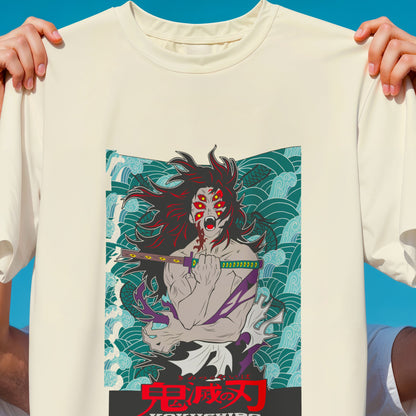 Kokushibo Upper Rank One T-Shirt | Moon Breathing Twelve Kizuki Anime Tee