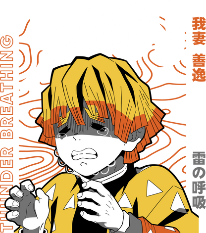 Zenitsu Agatsuma T-Shirt | Thunder Breathing Anime Manga Tee