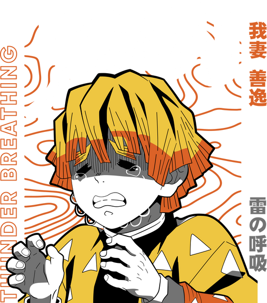 Zenitsu Agatsuma T-Shirt | Thunder Breathing Anime Manga Tee