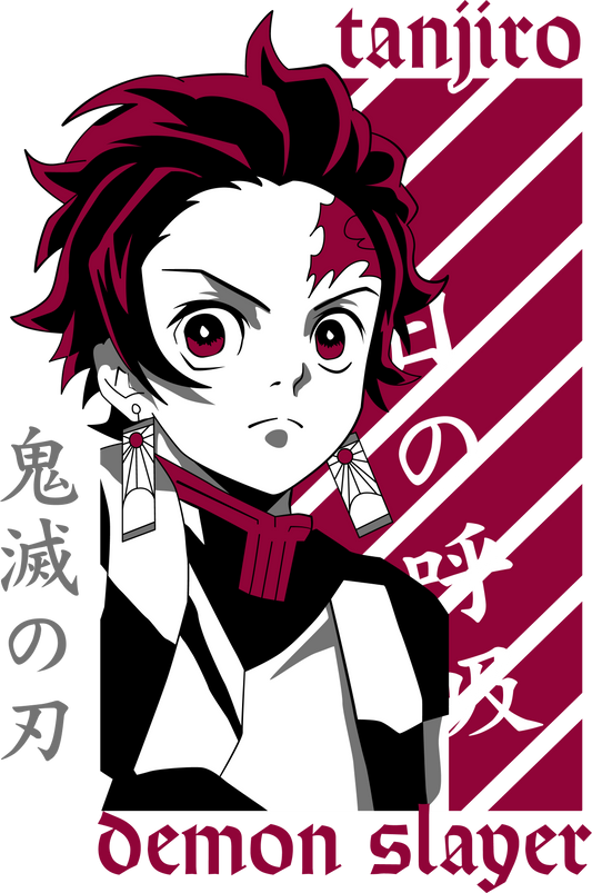 Tanjiro Kamado T-Shirt | Hinokami Kagura Water Breathing Anime Tee