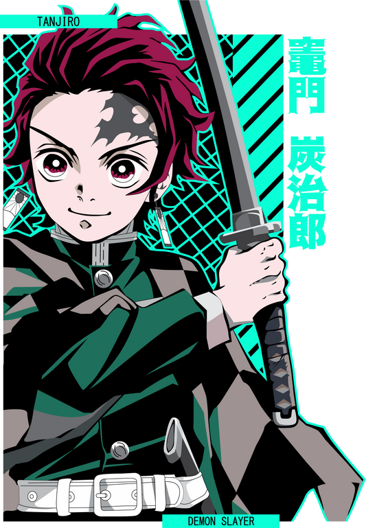 Tanjiro Kamado Modern Graphic T-Shirt