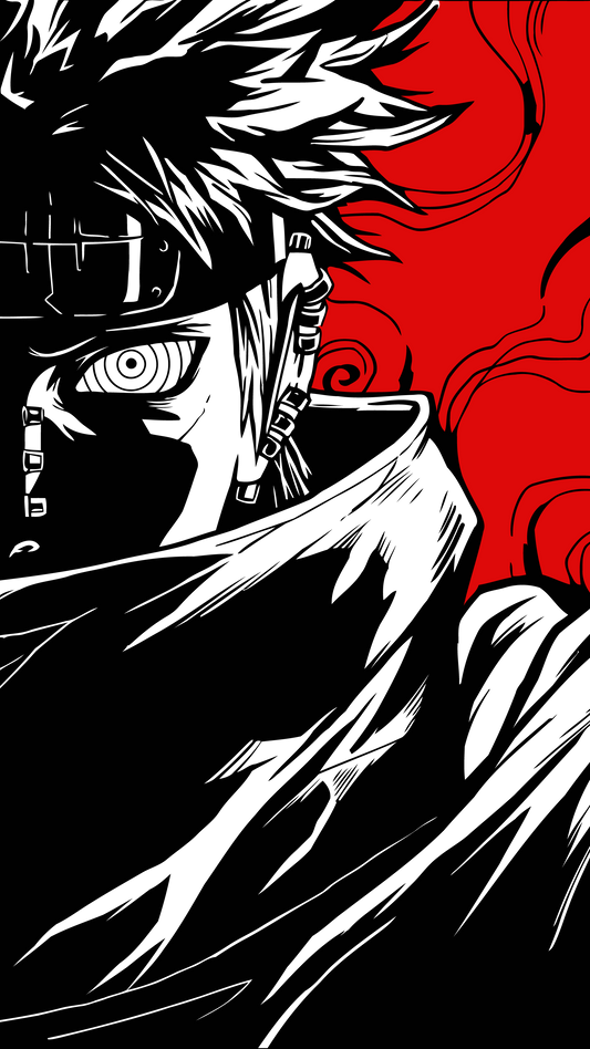 Naruto Shippuden Pain T-Shirt - Akatsuki Rinnegan Anime Manga Graphic Tee